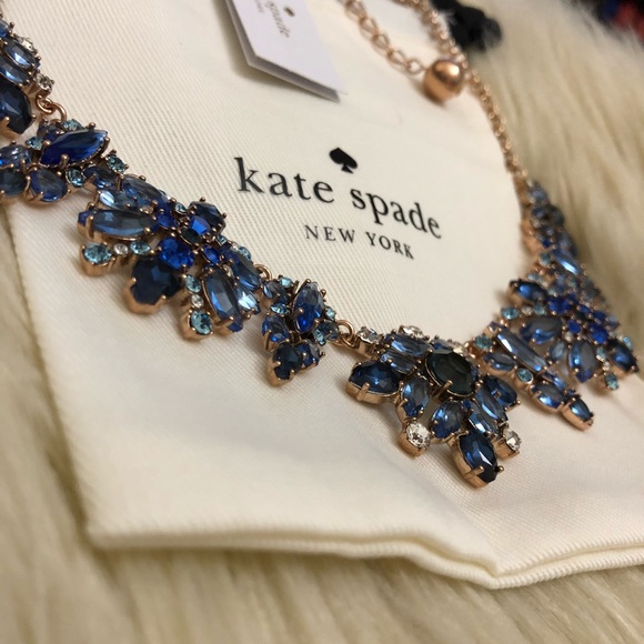 Kate Spade Navy & Rose Gold Statement Necklace - Picture 2 of 8